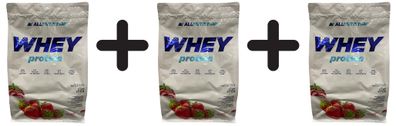 3 x Allnutrition Whey Protein, Strawberry - 2270g