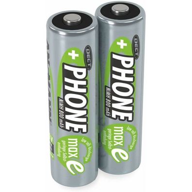 800mAh DECT (silber, 2x AA (Mignon))
