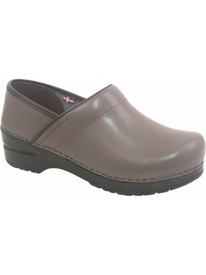 Sanita Damen Clog geschlossen Original-Prof. Izabella Taupe