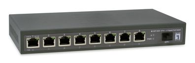 LevelOne Switch 9x GE GEP-0925 2.5GbE 108W 8xPoE+ sw - Switch - 9-Port