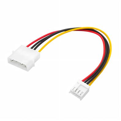 Q02 20cm Floppy FDD Strom Adapter 4pin Molex Stecker auf 4pin Floppy Strom Power