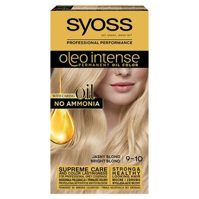 SYOSS Oleo Intense permanente Haarfarbe mit Ölen 9-10 Hellblond
