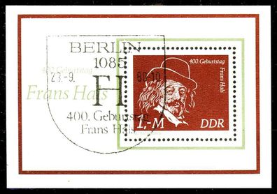 DDR BLOCK Kleinbogen Block 61 ESST X2562A6