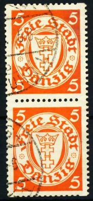 DANZIG Nr 193D-SP gestempelt SENKR PAAR X4BD112