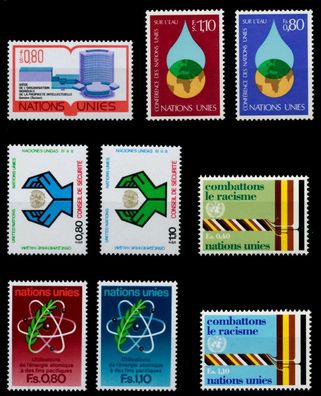 UNO GENF Nr 63-71 postfrisch Jahrgang X92A43A