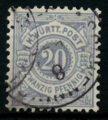Württemberg Ausgabe VON 1875 1900 Nr 47a gestempelt X7135FA