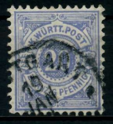 Württemberg Ausgabe VON 1875 1900 Nr 47a gestempelt X71396A