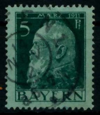 BAYERN Luitpold-ausgaben Nr 77II gestempelt X74675E