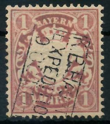 BAYERN WAPPEN-AUSGABE 1876-1911 Nr 53yb gestempelt X88FF82