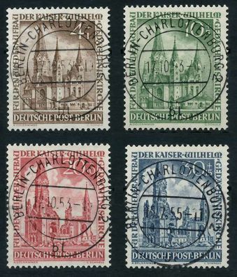 BERLIN 1953 Nr 106-109 zentrisch gestempelt X64215E