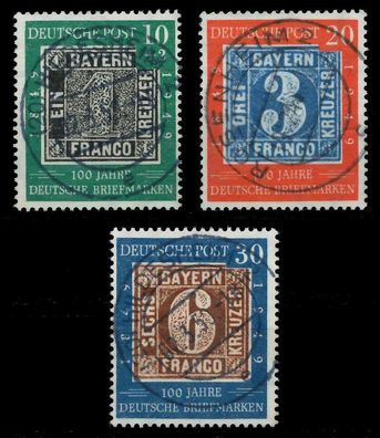 BRD BUND 1949 Nr 113-115 zentrisch gestempelt gepr. X69B742