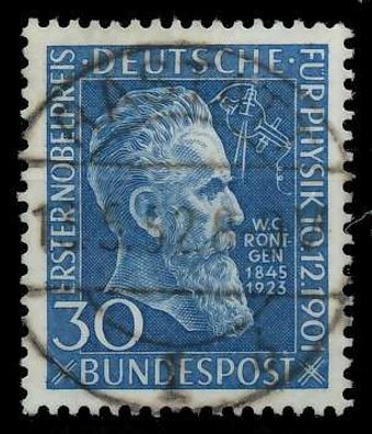 BRD BUND 1951 Nr 147 zentrisch gestempelt X69B752