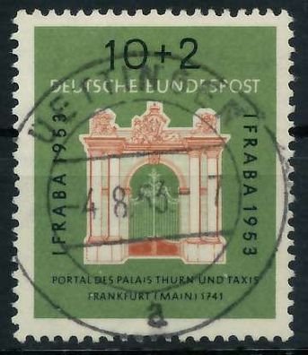 BRD BUND 1953 Nr 171 zentrisch gestempelt X69B7B2