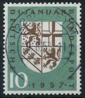 BRD BUND 1957 Nr 249 zentrisch gestempelt X69B94E
