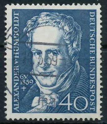 BRD BUND 1959 Nr 309 zentrisch gestempelt X69BB02