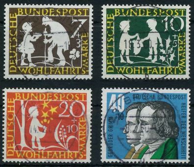 BRD BUND 1959 Nr 322-325 zentrisch gestempelt X69BAEE