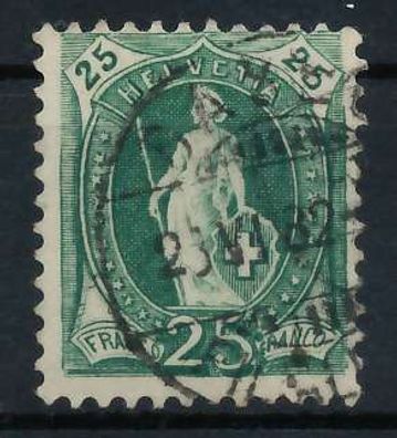 Schweiz Stehende Helvetia Nr 59XAa gestempelt X6AA51A