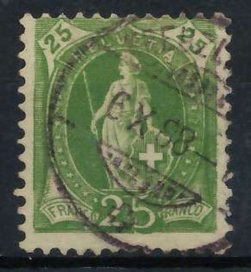 Schweiz Stehende Helvetia Nr 59XAf zentrisch gestempelt X6AA526