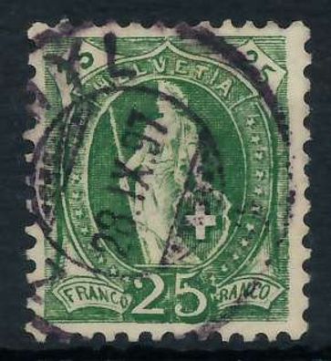 Schweiz Stehende Helvetia Nr 59XC gestempelt X6AA5B2