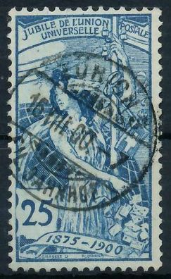 Schweiz 1900 Nr 73IIa zentrisch gestempelt X6AA63A