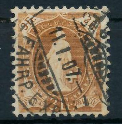 Schweiz Stehende Helvetia Nr 80C zentrisch gestempelt X6AA716