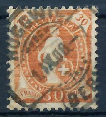 Schweiz Stehende Helvetia Nr 90Da zentrisch gestempelt X6AA75E