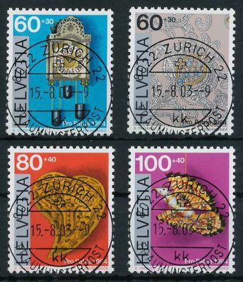Schweiz PRO PATRIA Nr 1527-1530 zentrisch gestempelt X6B605E