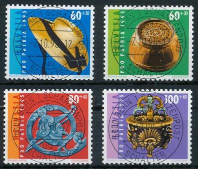 Schweiz PRO PATRIA Nr 1548-1551 zentrisch gestempelt X6B6062