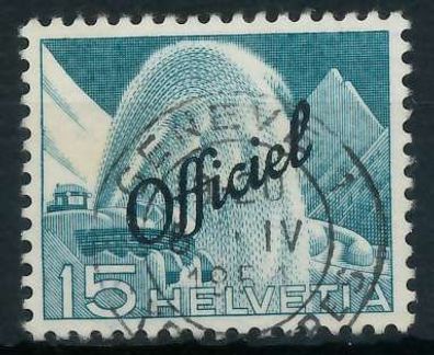 Schweiz DIENST Officiel Aufdruck Nr 66 zentrisch gestempelt X6B615A