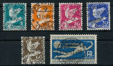 Schweiz 1932 Nr 250-255 zentrisch gestempelt X6C2CFA