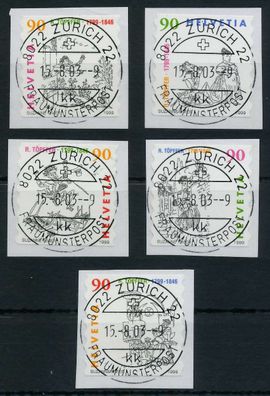 Schweiz 1999 Nr 1675-1679 zentrisch gestempelt X6C2E46