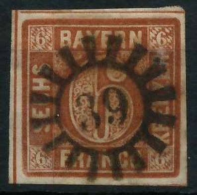 BAYERN Mühlradstempel AUF Nr 4II gMR 39 ZENTR- X6D3CDE