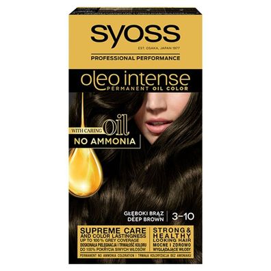 SYOSS Oleo Intense permanente Haarfarbe mit Ölen 3-10 Tiefbraun
