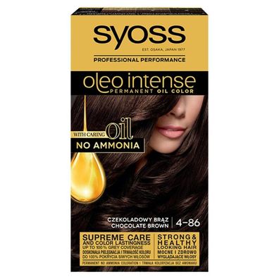 SYOSS Oleo Intense permanente Haarfarbe mit Ölen 4-86 Schokoladenbraun