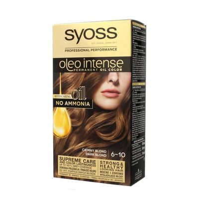 SYOSS Oleo Intense permanente Haarfarbe mit Ölen 6-10 Dunkelblond
