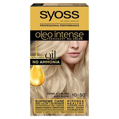SYOSS Oleo Intense permanente Haarfarbe mit Ölen 10-50 Aschblond