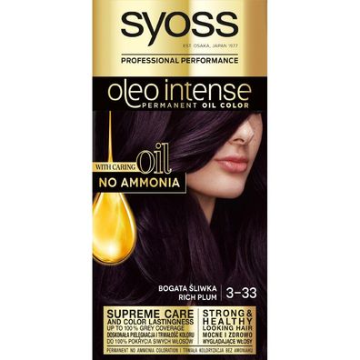 SYOSS Oleo Intense permanente Haarfarbe mit Ölen 3-33 Rich Plum