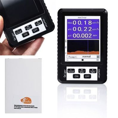 Rosfix Geigerzähler XR1 BR-9B – Digital, 0,01?Sv/h Genauigkeit | 106x70x30mm