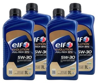 Elf Evolution Fulltech RPX 5W-30 4x1 Liter