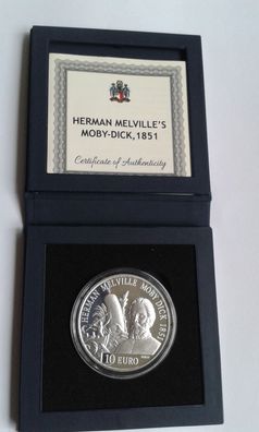 10 euro 2026 PP Malta Moby Dick 1 Unze Silber 999er - 400 Stück geprägt