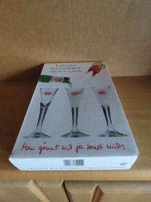 Schnapsglas Gläser Aquavit Gläser Malteserkreuz /5ST