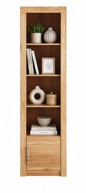 Wohnzimmerrvitrine 52x42x191 Standregal Wildeiche teilmassiv #4138