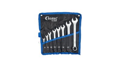 CONDOR Ringmaulschlüsselsatz "35" Chrom Vanadium S "35/8T" 8-tlg
