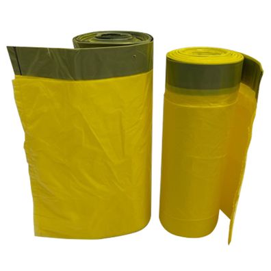 Abfallsäcke Müllbeutel Mülltüten 15 Gelbe Säcke 70L Zugband Müllsack 1 Rolle