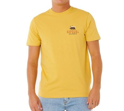 RIP CURL T-Shirt Desti Animals ochre/gelb