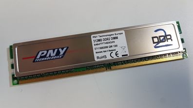 512MB DDR2 DIMM 6464TFTHE8G09 PNY