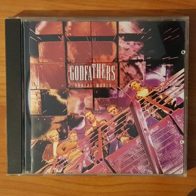 THE Godfathers unreal world VG+/EX (CD Album, Rock, Epic, 1991)