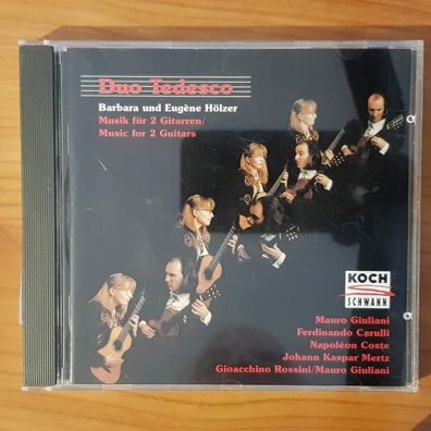 DUO Tedesco musik für 2 gitarren EX/EX (CD Album, Classical, Koch Schwann, 1992)
