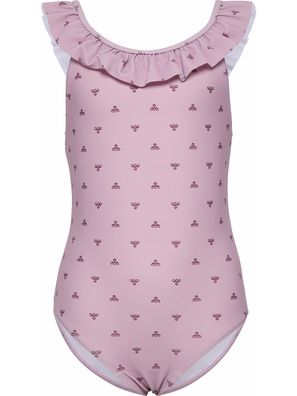 Hummel Kinder Badeanzug Hmljr Bee Aop Frill Swimsuit 232512