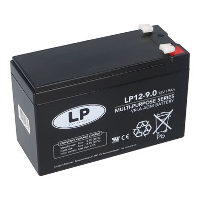 Landport NSA LP12-9.0 T1 12V 9Ah 4,8 Faston VRLA AGM